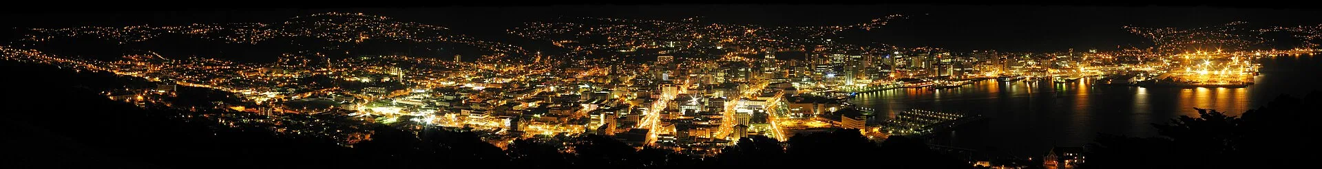Vue sur le port de Wellington, Nouvelle-Zélande
